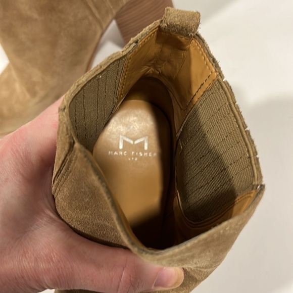 Marc Fisher Oshay Suede Pointed Toe Booties - Picture 5 of 7